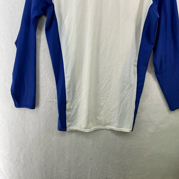 Easton Power Surge Shirt Men Sz XL White Blue Colorblock High Performance Fitted - Picture 10 of 13